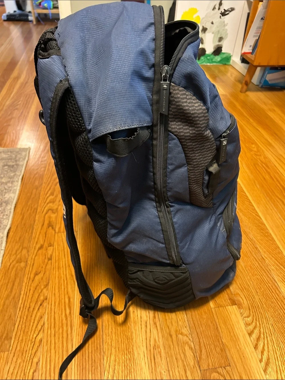 Evoshield Navy Blue Two Bat Baseball Backpack